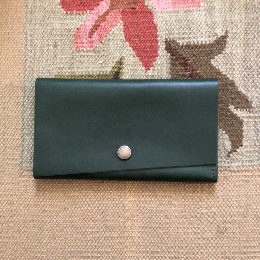 Portland Leather Forest Green Rancher Wallet-NEW